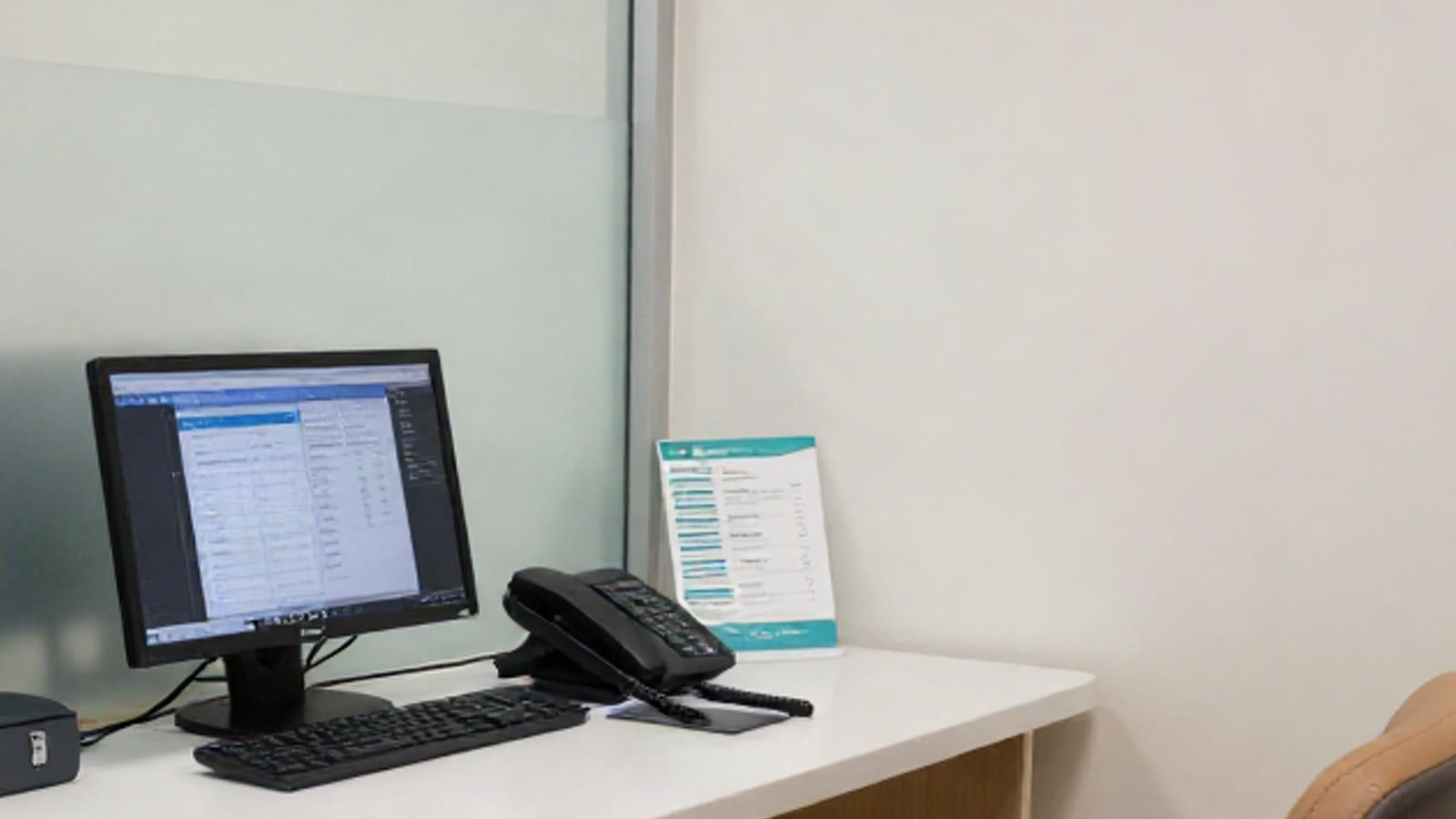Empty front desk and an unanswered phone after the med spa closes
