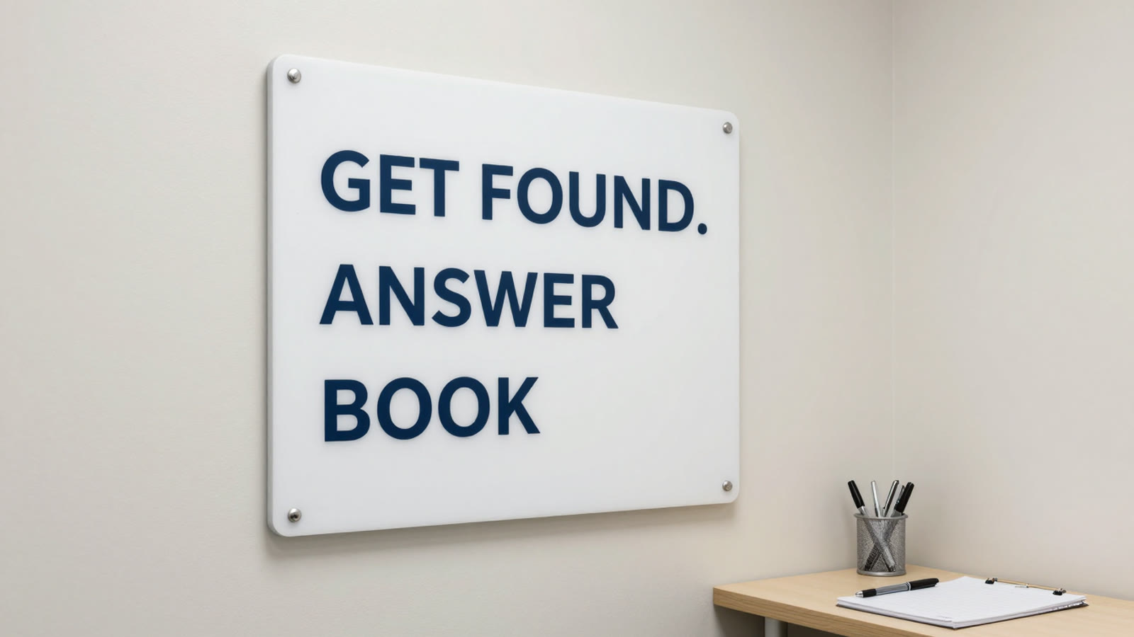 Empty front desk after hours — the physician office line still has to answer