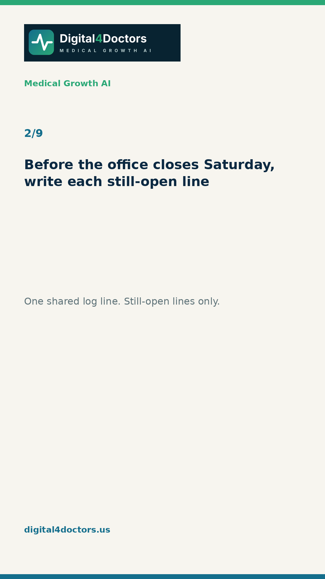 Saturday on-call note slide 2