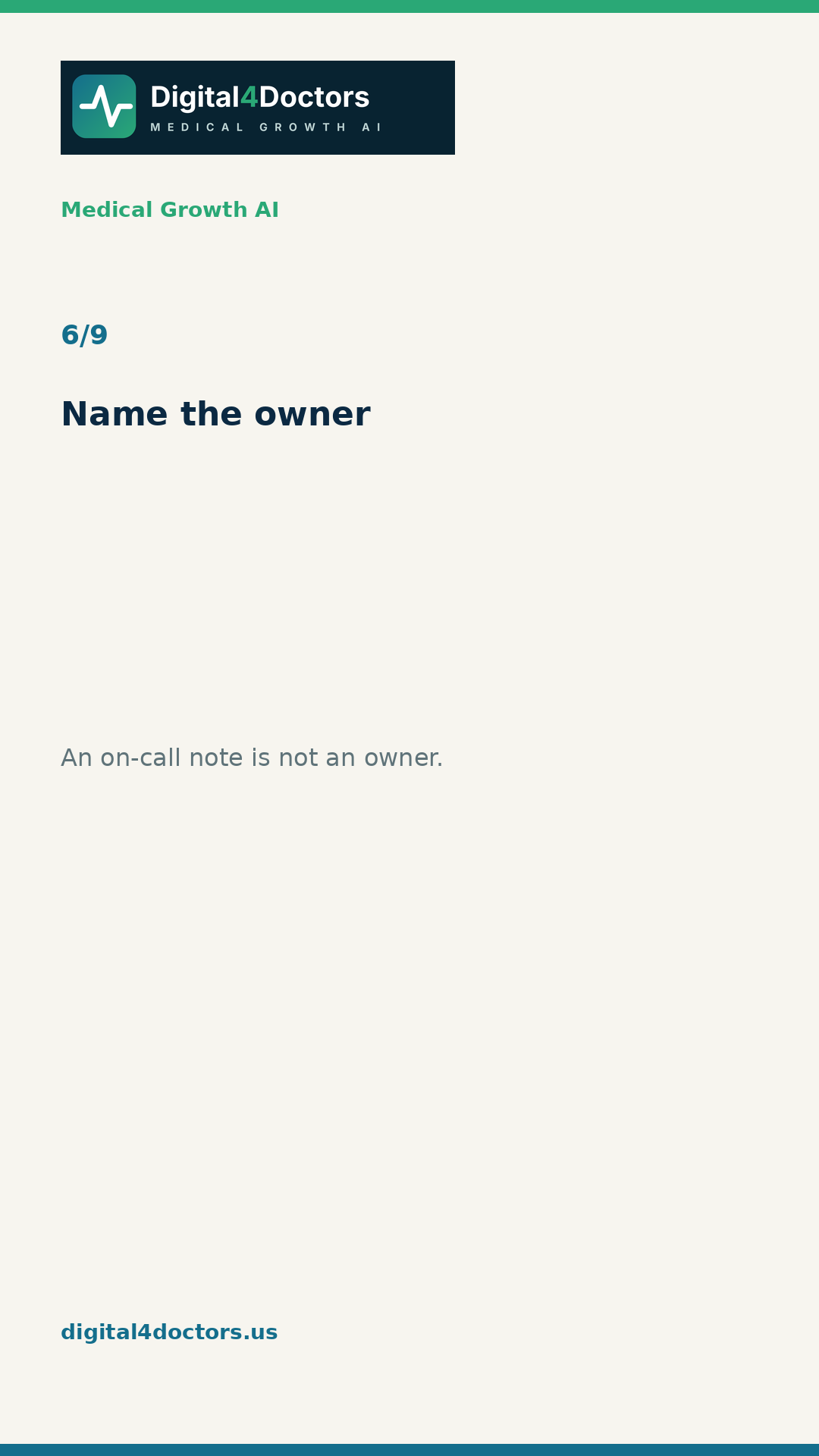 Saturday on-call note slide 6