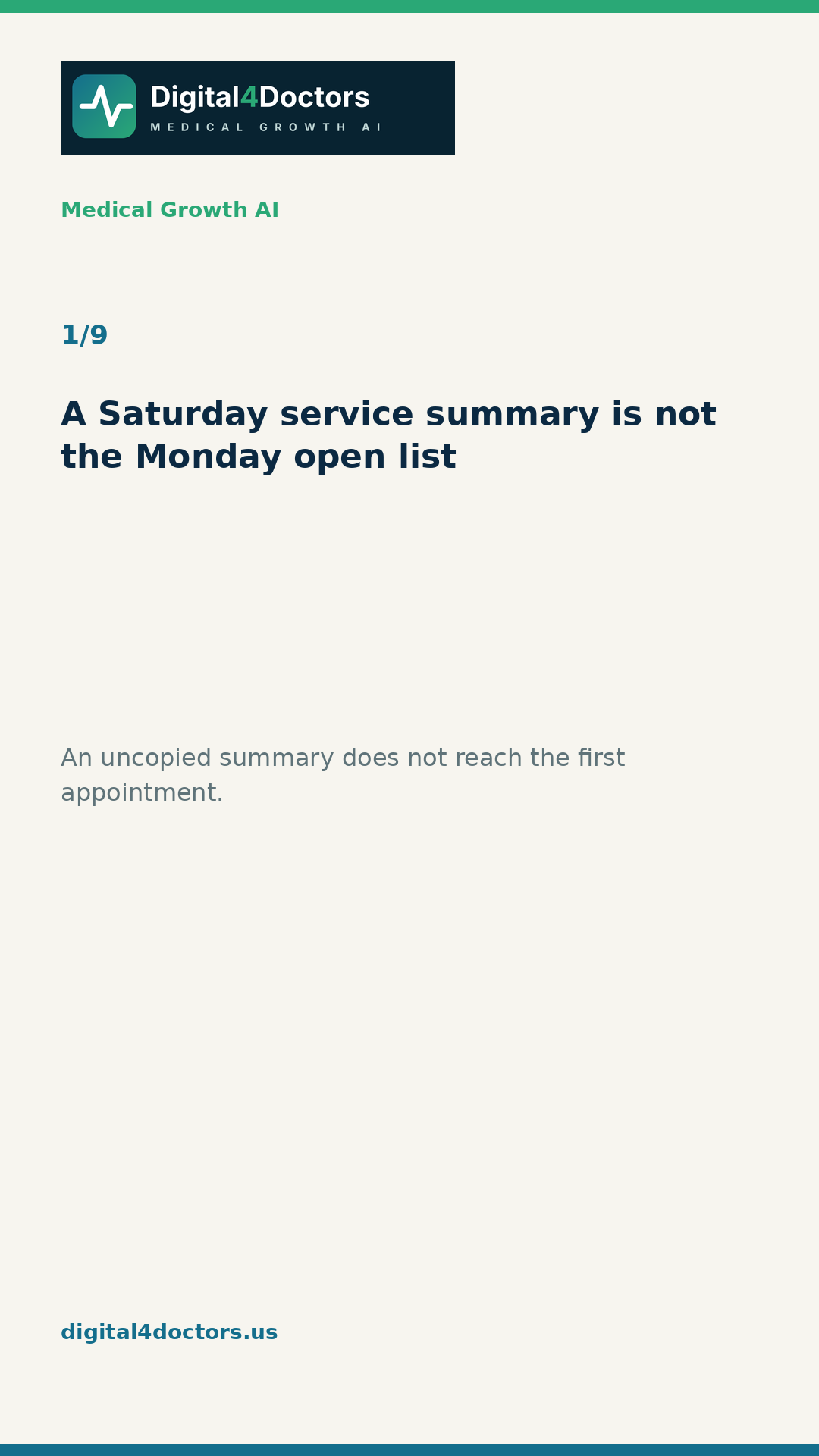 Saturday summary slide 1
