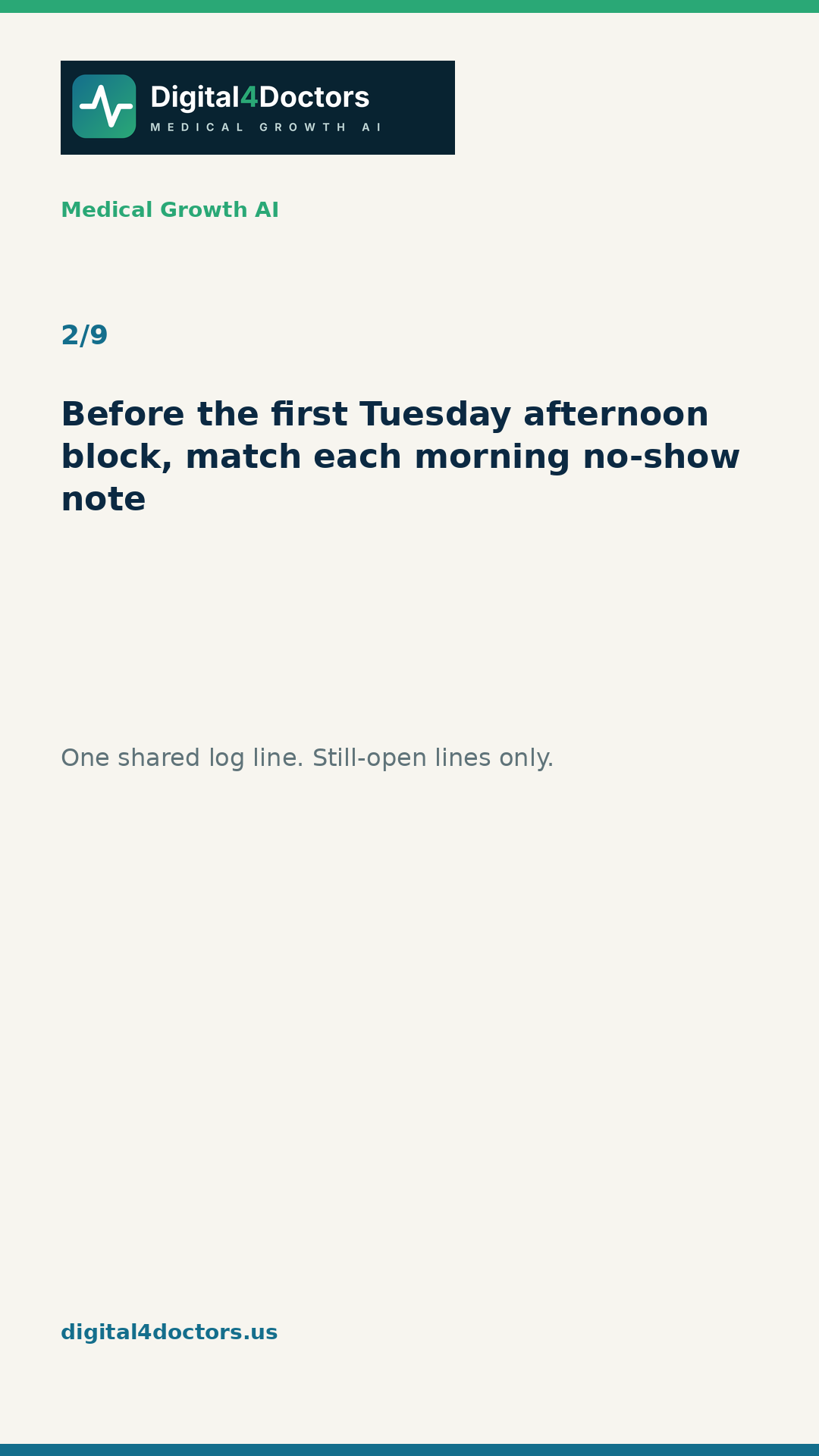 Tuesday no-show slide 2