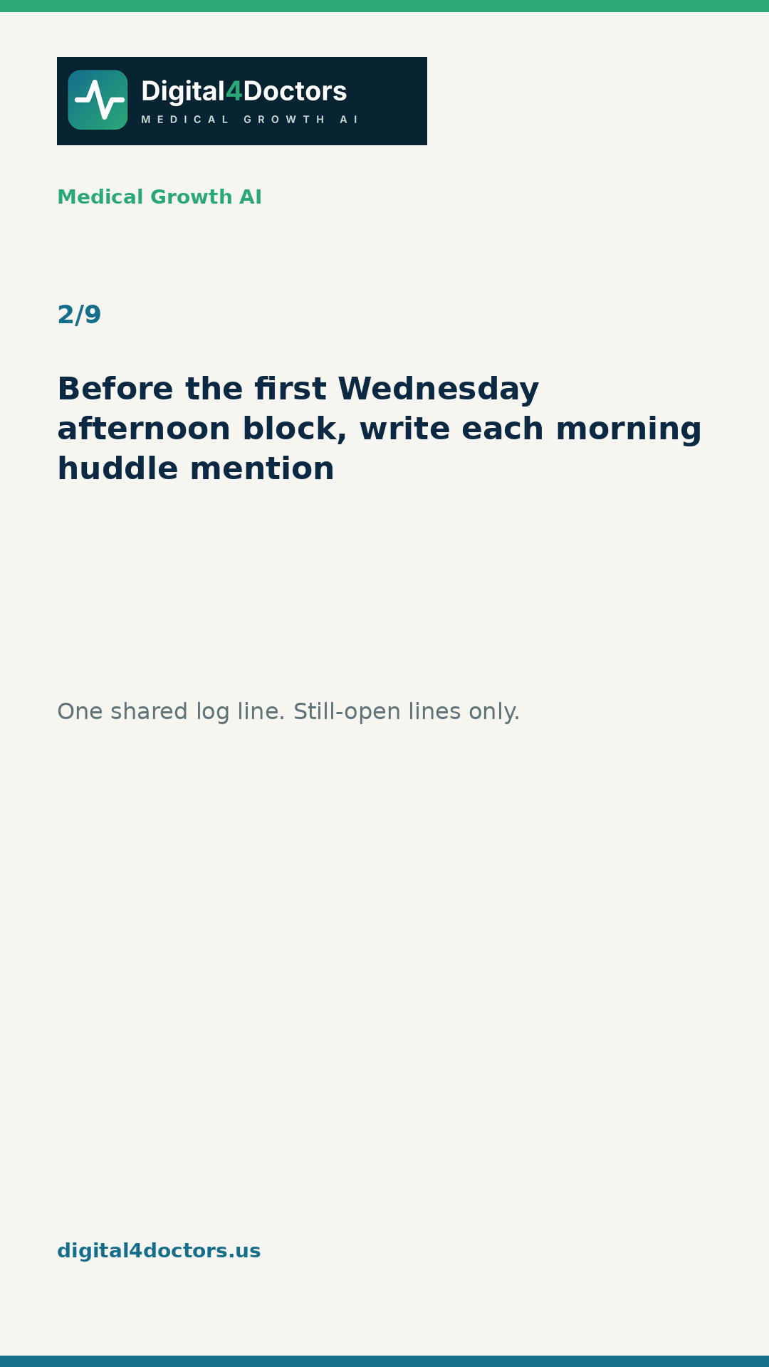 Wednesday huddle slide 2